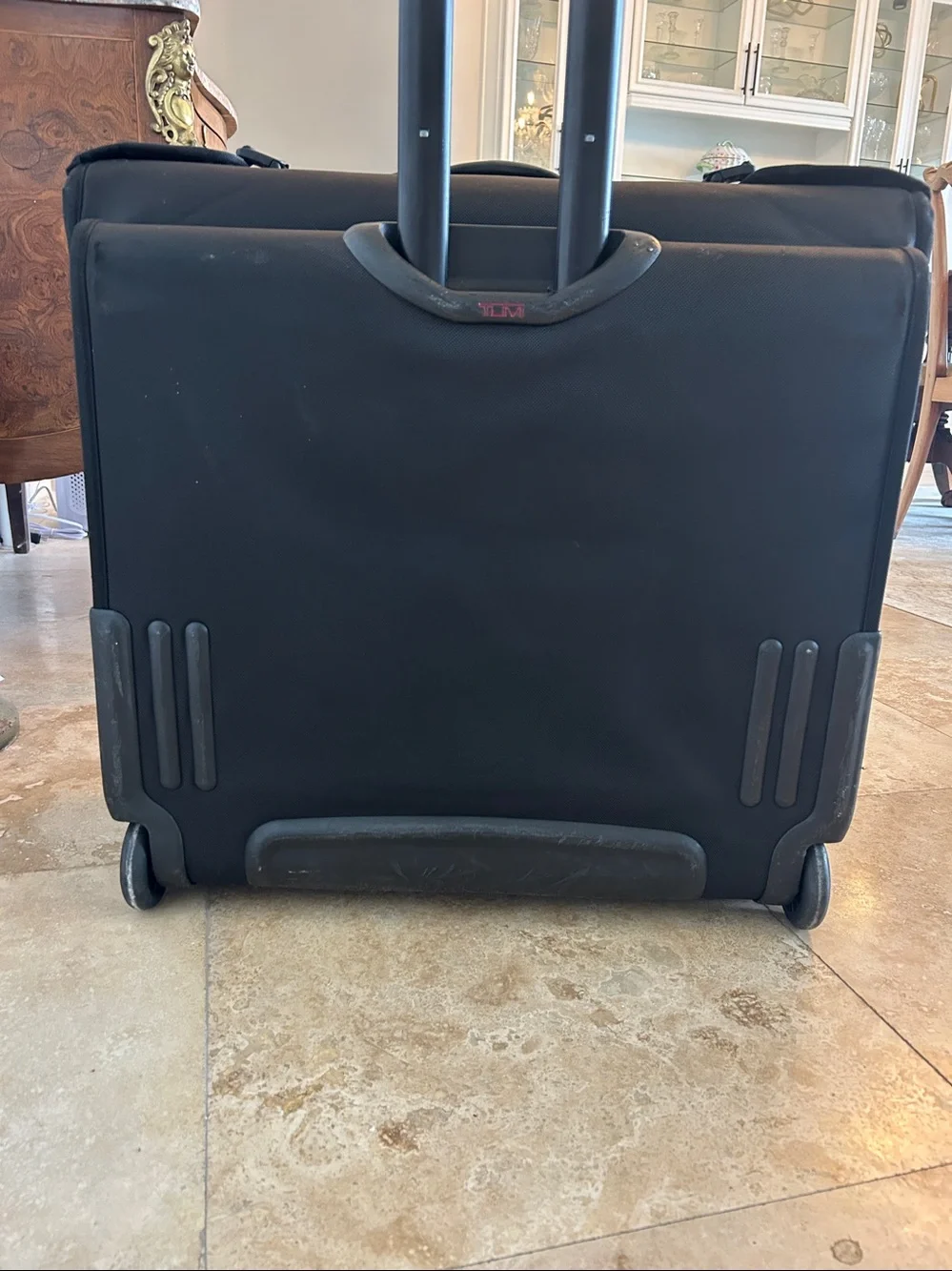 TUMI Alpha 2 22036DH Wheeled Garment Bag Black Nylon Rolling Suit Carrier